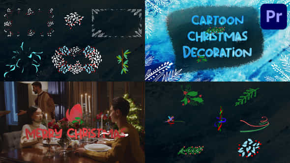 Cartoon Christmas Decoration - VideoHive 42121963