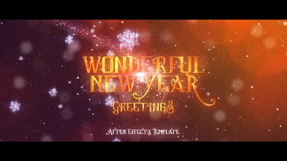 Wonderful New Years Greetings - VideoHive 18708907