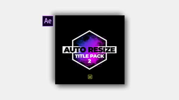 Auto Resize Modern Title Pack - VideoHive 23164615