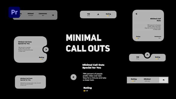 Minimal Call Outs MOGRT - VideoHive 35168282
