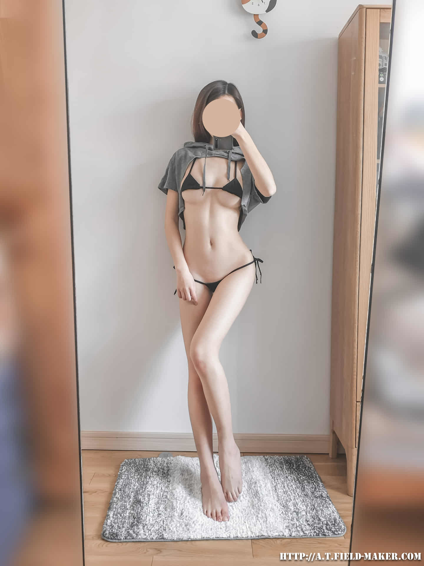 Tsubaki Album Selfie Vol 008 Cloak bikini 昼と夜
