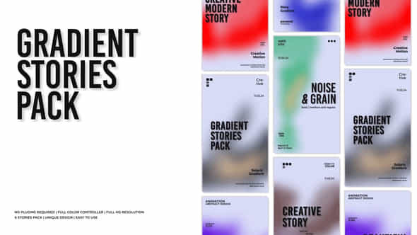 Gradient Stories - VideoHive 54304288