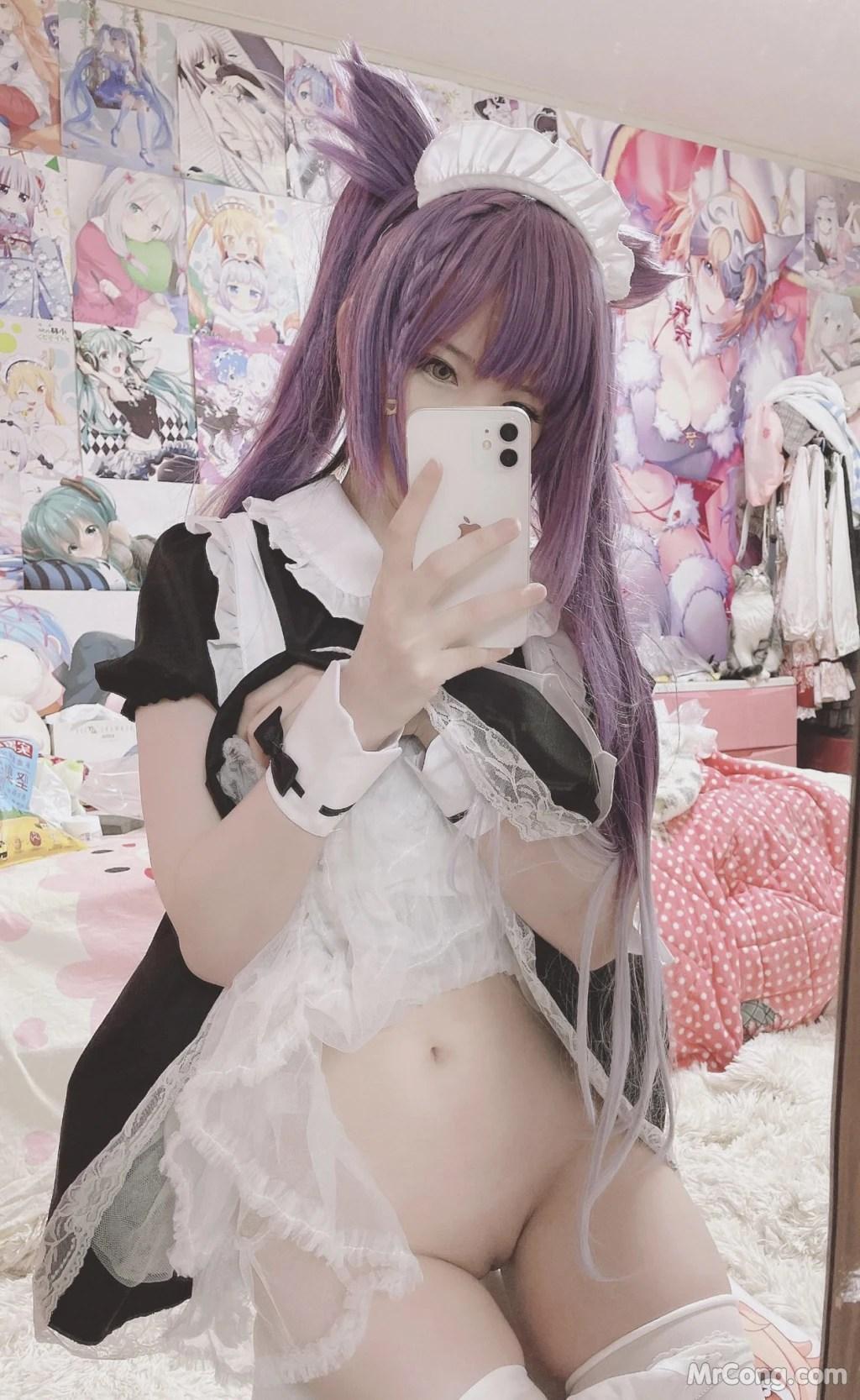 Coser@习呆呆: 刻晴 Genshin Impact Keqing (60 photos )