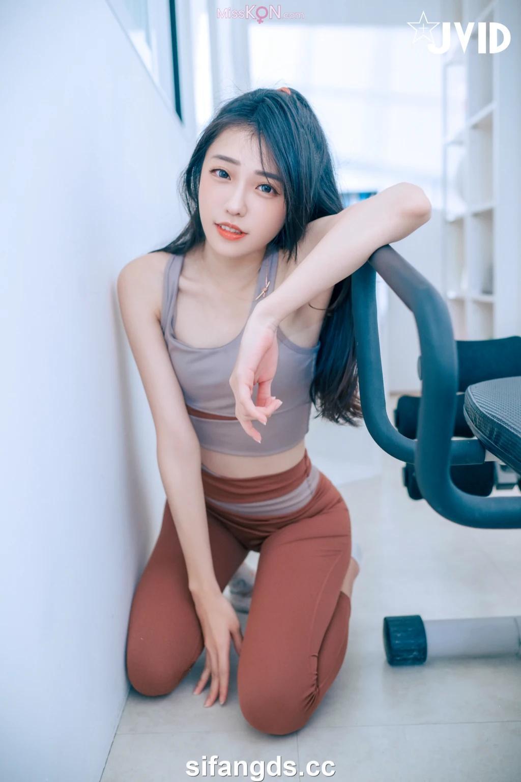 [JVID] 妍妍 Angel:【禁忌瑜珈課程】 瑜珈教練的秘密 裸體私人課程 (224 photos )(19)