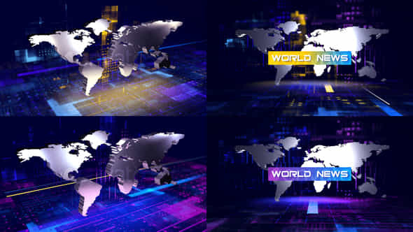 Broadcast World News Opener - VideoHive 24070355