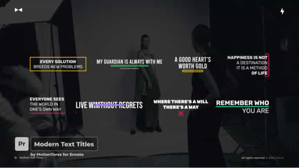 Modern Text Titles 20 Pp - VideoHive 51716281