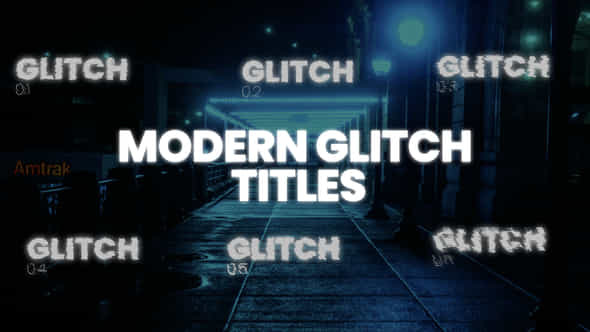Modern Glitch EffectMOGRT - VideoHive 39782790