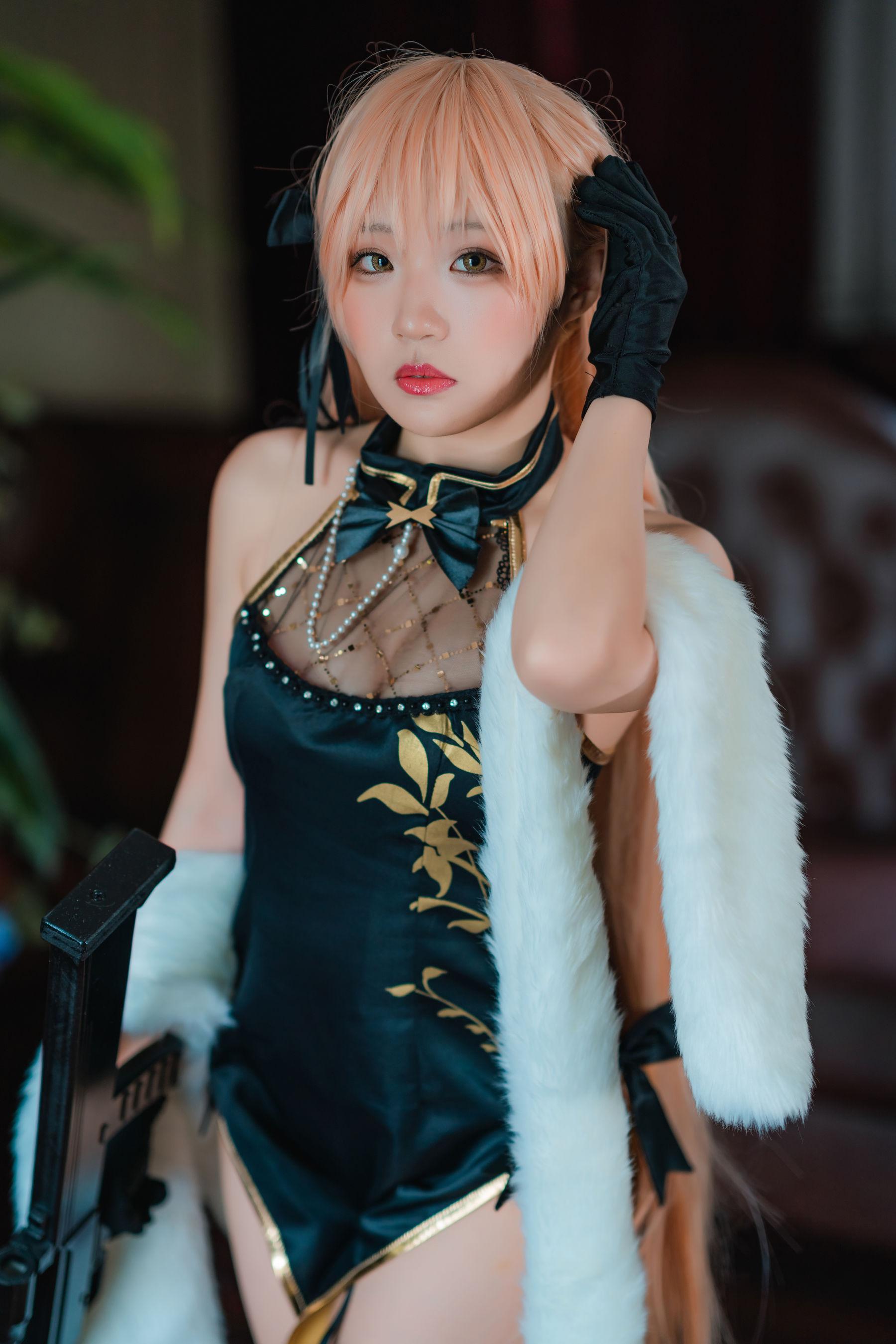 [网红COSER] Mime弥美 – 少女前线 OTS-14 紫雨心 写真套图(8)