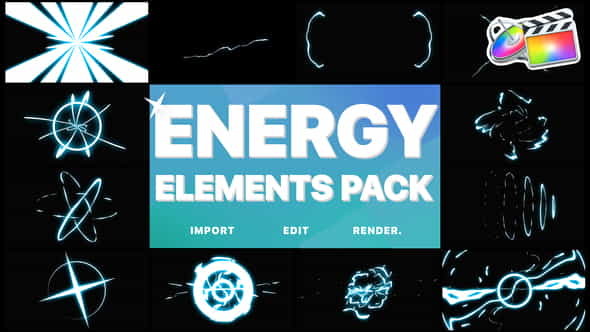 Cartoon Energy Elements Pack | - VideoHive 25420446