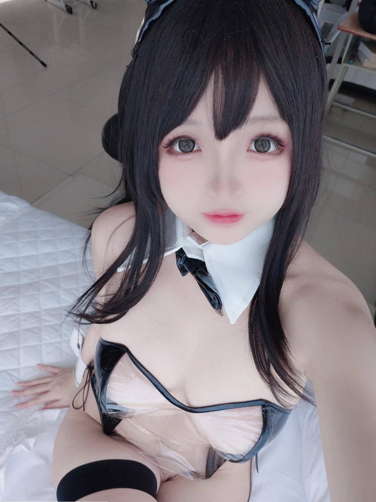 Cosplay 日奈娇 透明兔女郎(46)