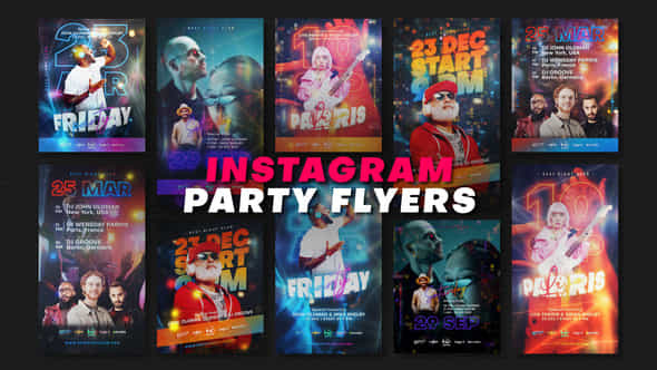 Instagram Party Flyers - VideoHive 45881684