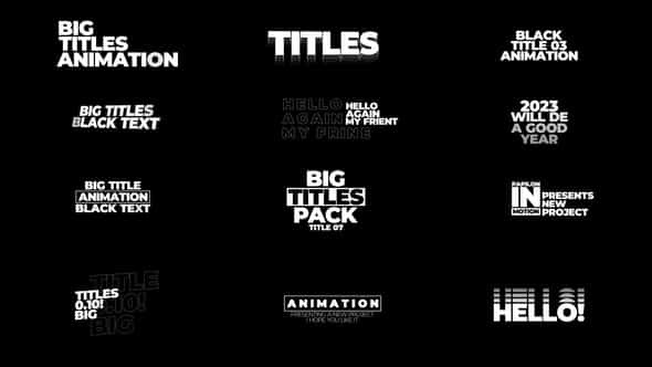 Big Titles After Effects - VideoHive 45216249