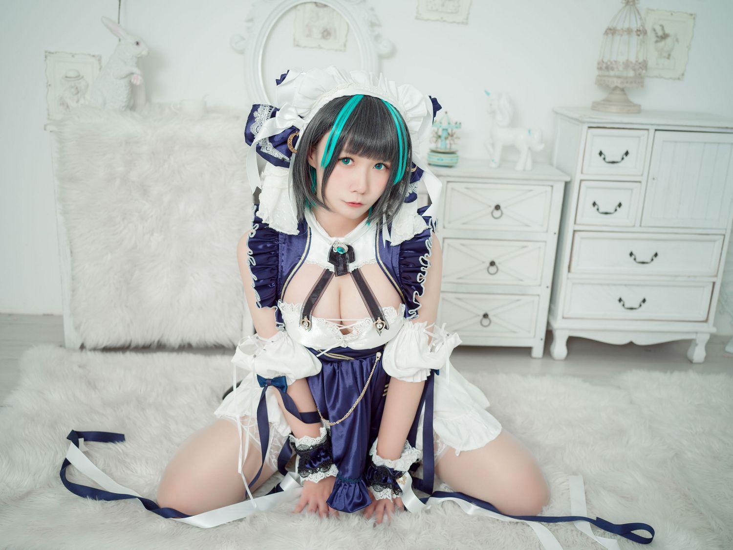 [福利女神cosplay] 麻花麻花酱 - 柴郡 妩媚套图(15)