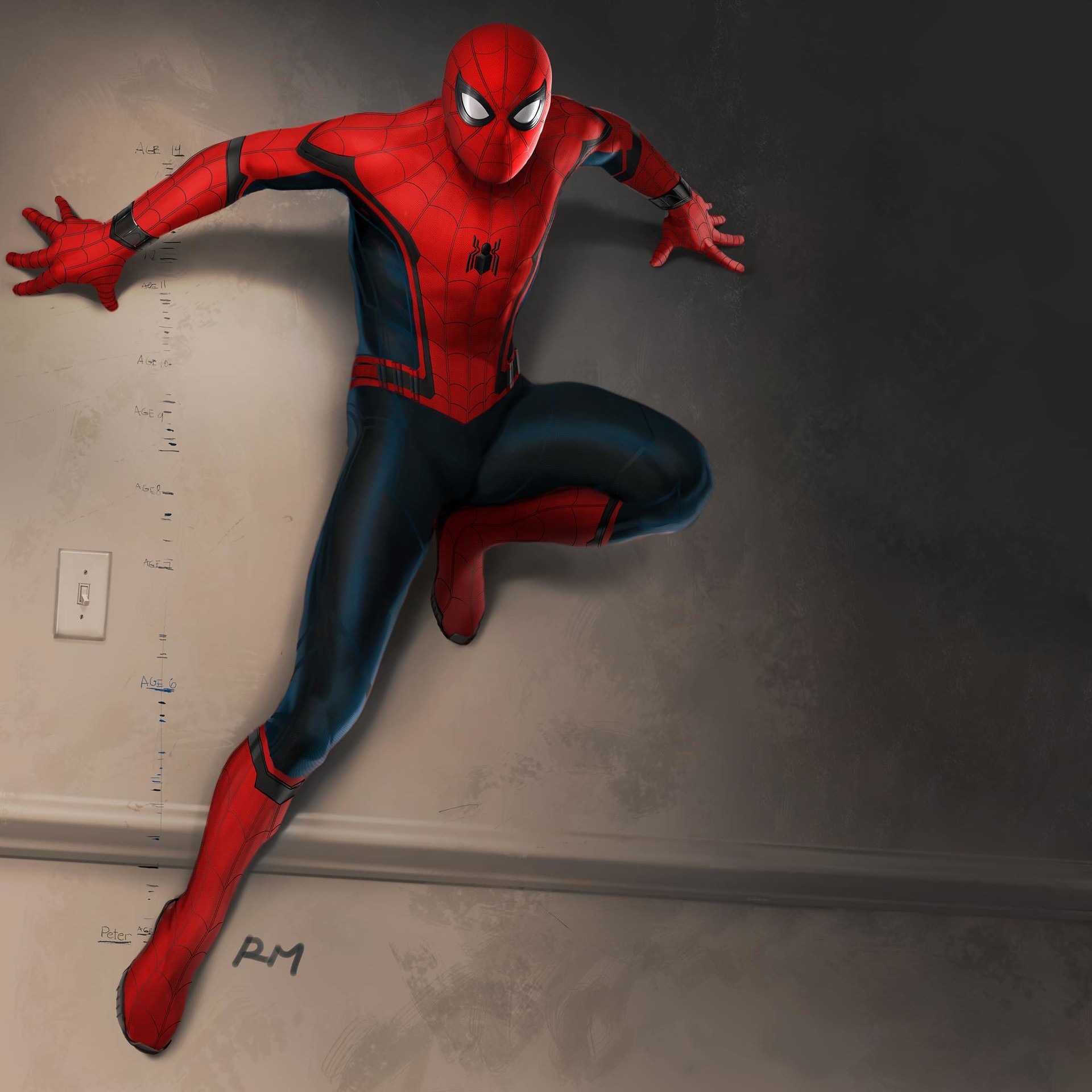SPIDER-MAN: HOMECOMING Concept Art Shows Peter Parker Getting Some Help ...