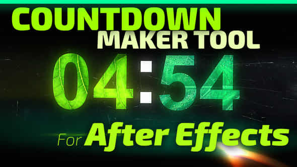 Countdown Maker Tool For After Effects - VideoHive 40353248