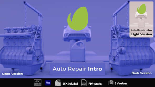 Auto Repair Intro - VideoHive 53585577