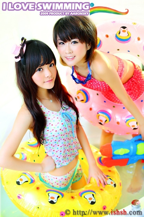 水着双生美少女(7)