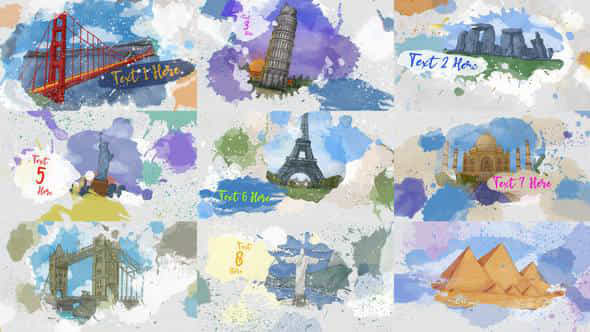 Colorful Watercolor Ink - VideoHive 47218597