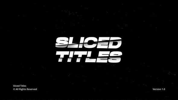 Sliced Titles - VideoHive 44940976