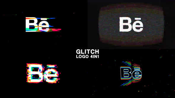Glitch Logo 4in1 - VideoHive 39176994