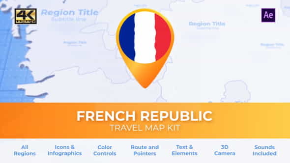 France Map - French Republic - VideoHive 28123792