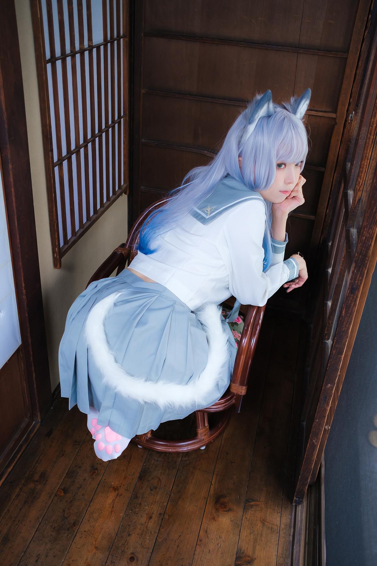 Cosplay ElyEE子 Veranda White Cat緣廊白貓(23)