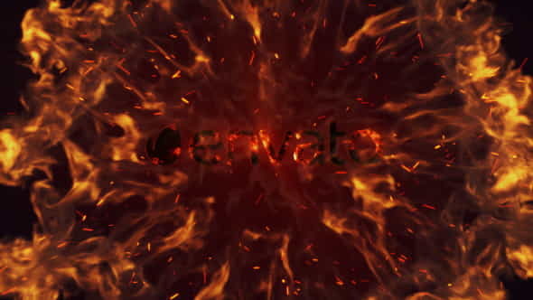 Intense Fire Burn Logo Reveal - VideoHive 14342086