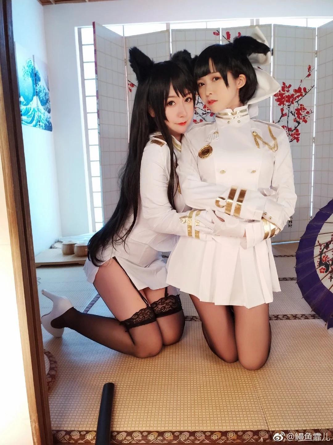 《碧蓝航线》高雄&amp;爱宕Cosplay向【CN：鳗鱼霏儿&amp;猫九酱Sakura】 (9P)(2)