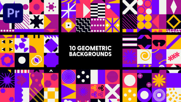 Geometric Backgrounds - VideoHive 47709910