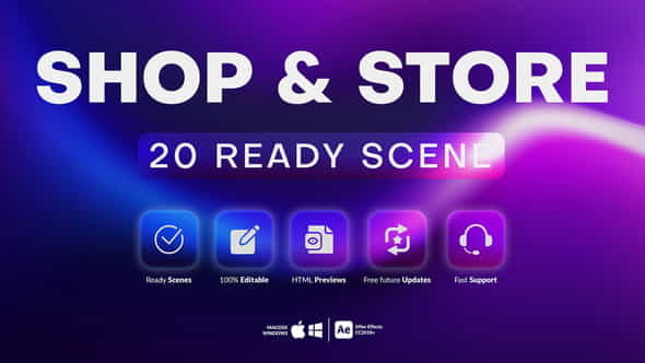 20 Shop and Store Scenes - VideoHive 33552795