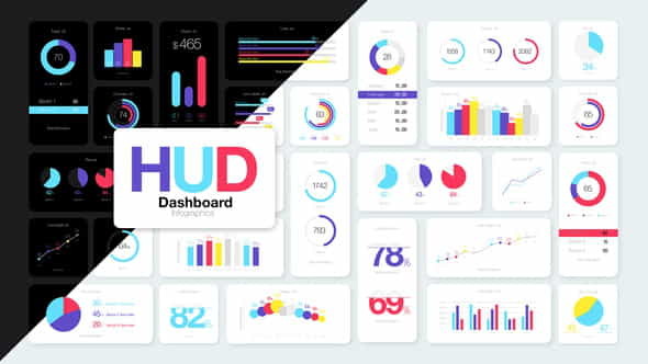 HUD Dashboard Infographics - VideoHive 27449314