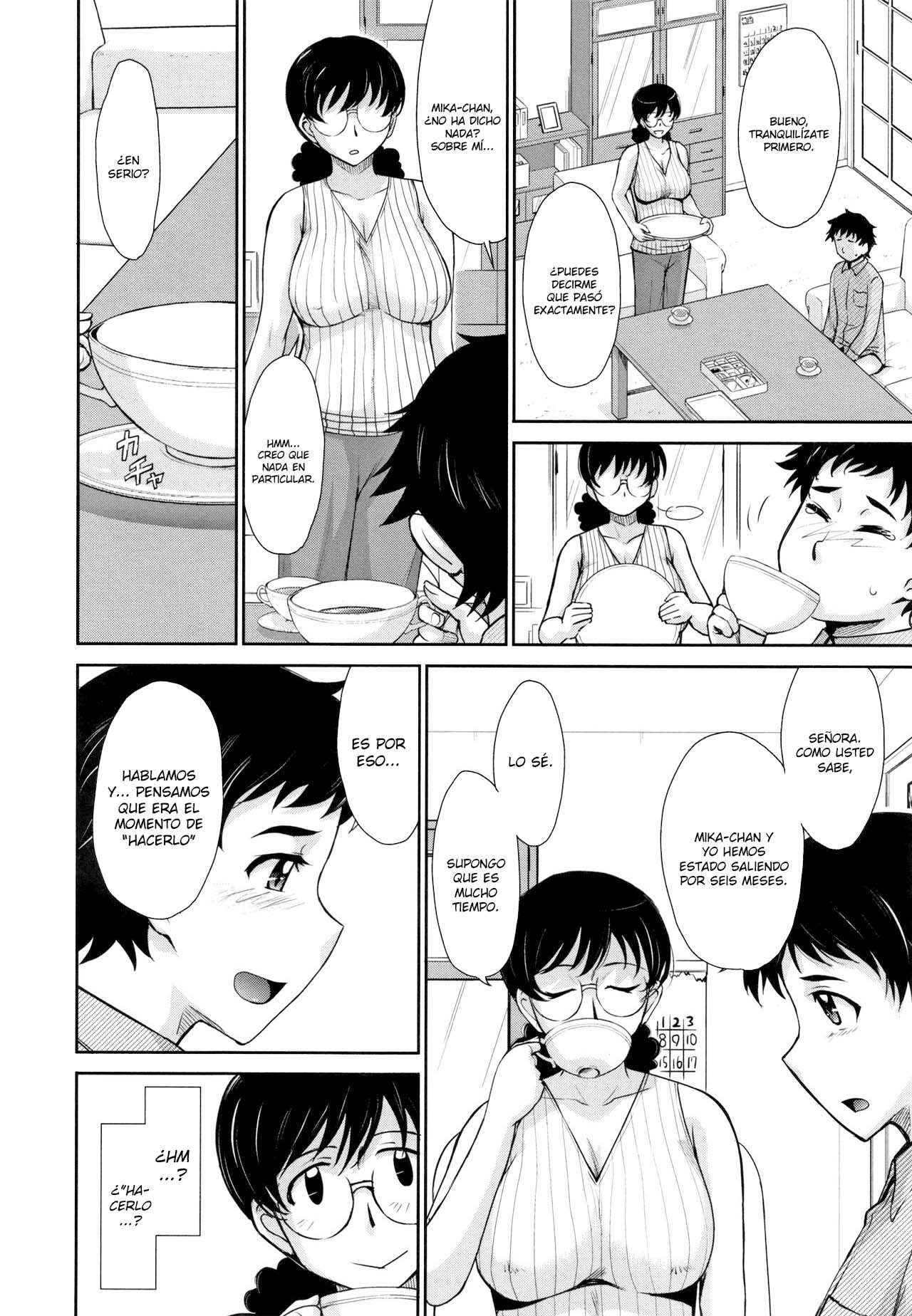[Tsukino Jyogi] Hitozuma, Mitsu to Niku [Spanish] [Lozlauro]