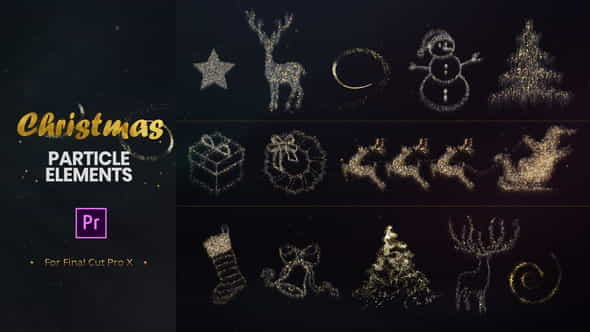 Christmas Particle Elements for Premiere Pro | Holidays - VideoHive 22972402