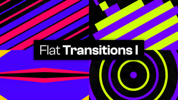 25 Flat Transitions - VideoHive 48027971