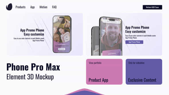Smartphone 3D Presentation Mobile App Pro Phone - VideoHive 51929028