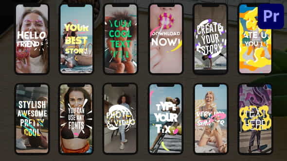 Insta Text Stories | Premiere - VideoHive 34220820
