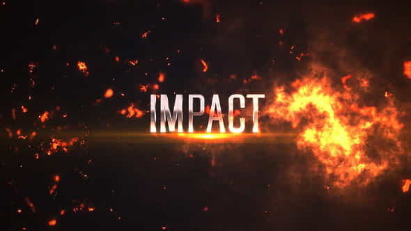 Impact Titles: Fire 4K - VideoHive 17465409