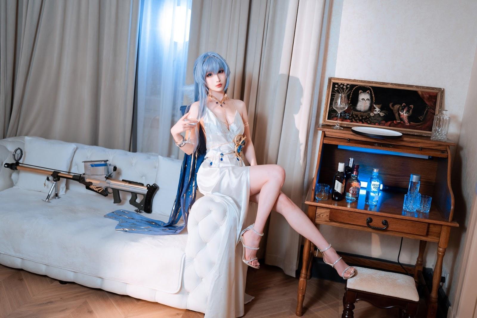 Cosplay Rioko凉凉子 海伦礼服(12)