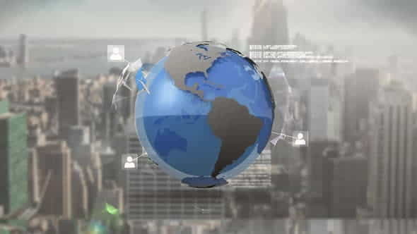 Global communications and travel - VideoHive 30215645