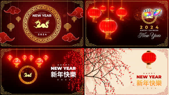 Chinese New Year Greetings Pack - VideoHive 50172587