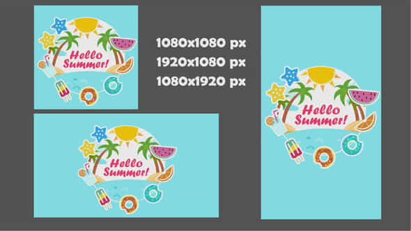 Hello Summer Intro - VideoHive 45825405