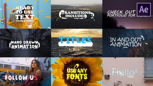 2d Lyric Titles | After - VideoHive 23753528