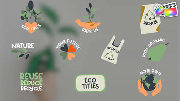 Eco Recycle Titles - VideoHive 48140804