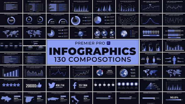 Infographics Pack Mogrt - VideoHive 50258641
