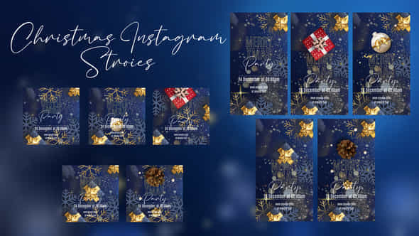 Christmas Instagram Stories And Post - VideoHive 55485022
