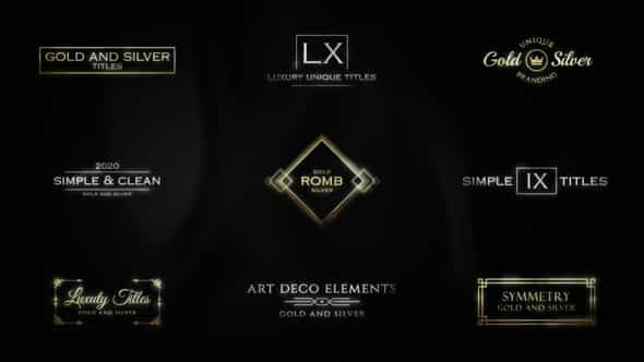 Luxury Titles GoldSilver - VideoHive 34763037
