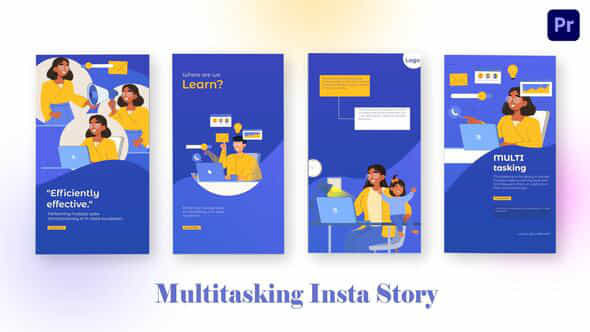 Multitasking Instagram Story - VideoHive 44610754