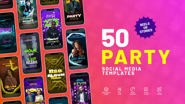 Party Instagram Stories - VideoHive 53238174