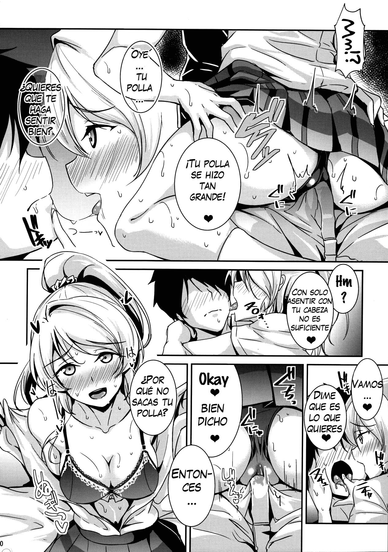 (C90) [Nuno no Ie (Moonlight)] kiss me ellie (Love Live!) [Spanish] [Nico Nii Scans]