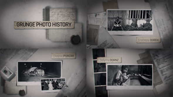 Grunge History Photo - VideoHive 39659824